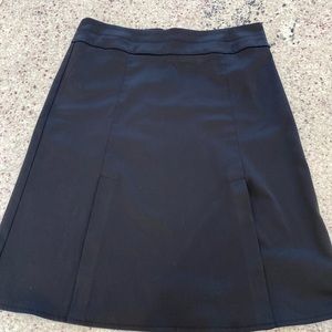 Vintage black satin skirt